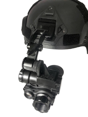 1x24mm Infrarotnachtsicht-Teleskop, Nachtsicht Monocular mit Sturzhelm-Berg