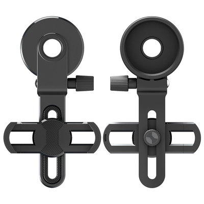Schwarzer Handy, der Bereich-Adapter für Teleskop-Ferngläser Monocular beschmutzt