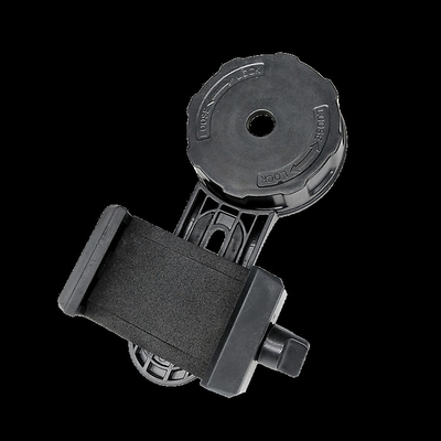 Schwarzer Handy, der Bereich-Adapter für Teleskop-Ferngläser Monocular beschmutzt