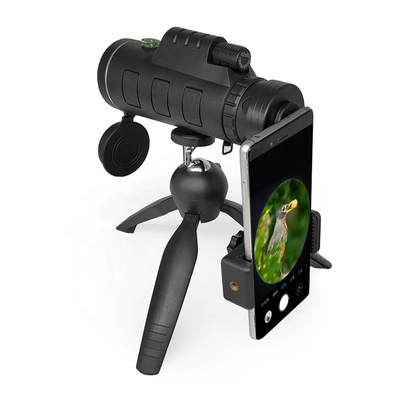 Telefon-Linsen-Teleskop Monocular der hohen Leistung 40x60 mit Stativ-Smartphone-Clip