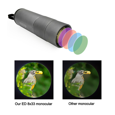 Militär-HD Monocular Teleskop ED-Glas-8x33 für Telefon