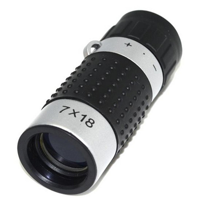 Abstands-Bereich Monocular des Golf-7x18 163m/489ft schwarzes Silber