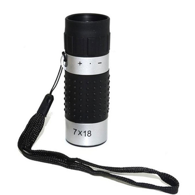 Abstands-Bereich Monocular des Golf-7x18 163m/489ft schwarzes Silber