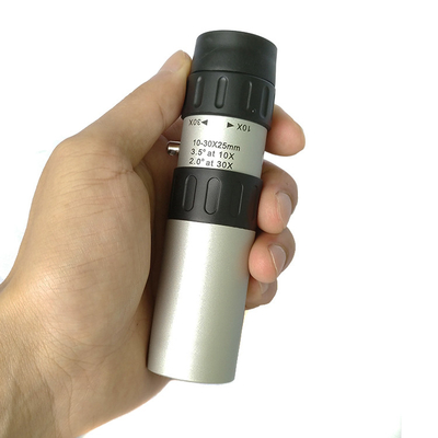10-30x25 Monocular Handteleskop, Monocular des FMC-Linsen-justierbarer lauten Summens