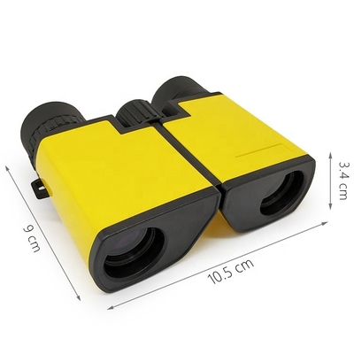 Kinder Toy Binoculars Bak der hohen Auflösung 10x22 4 Prisma-tragbare Weitwinkel