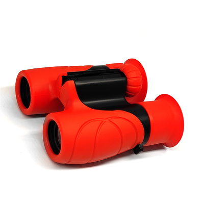Rotes Toy Binoculars For Kids Outdoor-Spiel des Kleinkind-10x22