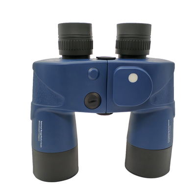 wasserdichtes Teleskop blaue Militärferngläser 10x50 Telescopio mit Entfernungsmesser-Kompass