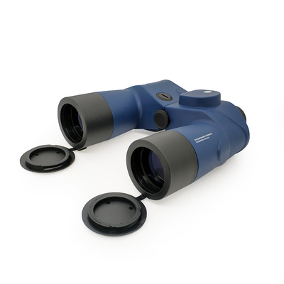 wasserdichtes Teleskop blaue Militärferngläser 10x50 Telescopio mit Entfernungsmesser-Kompass
