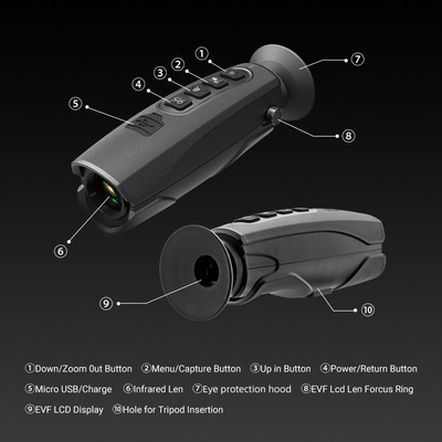 T-72 384x288 Handwärmebildgebung Monocular mit Toner
